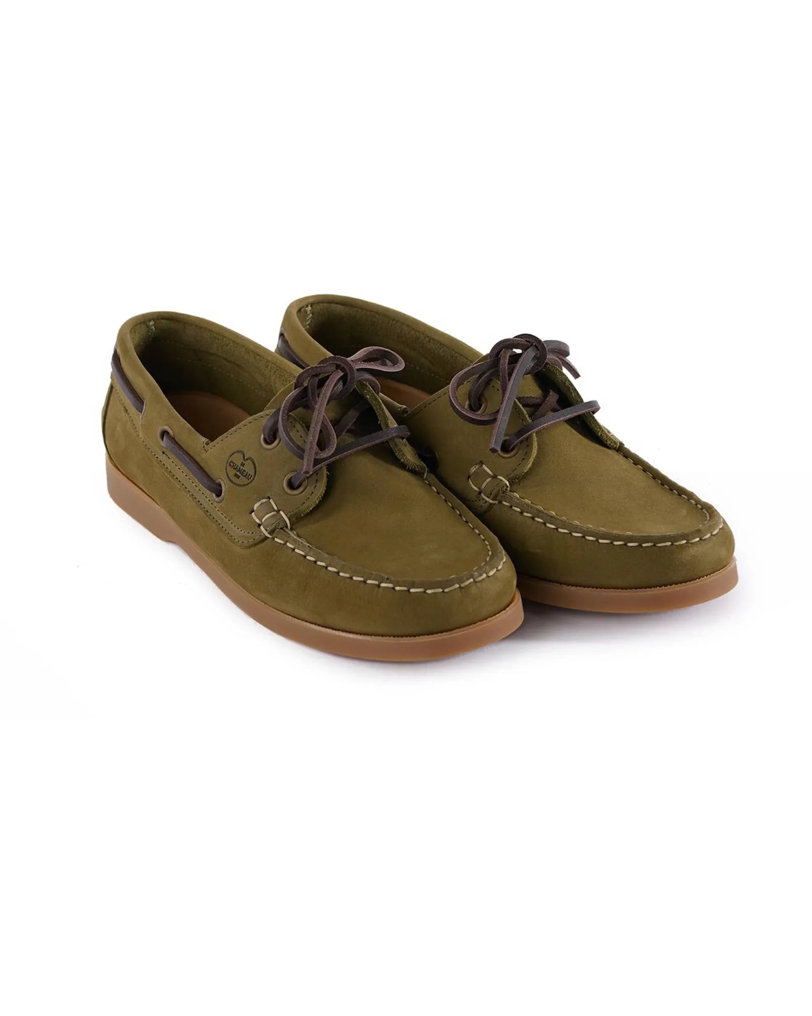 Galion Nubuck Femme Deck Shoe - Vert Vierzon