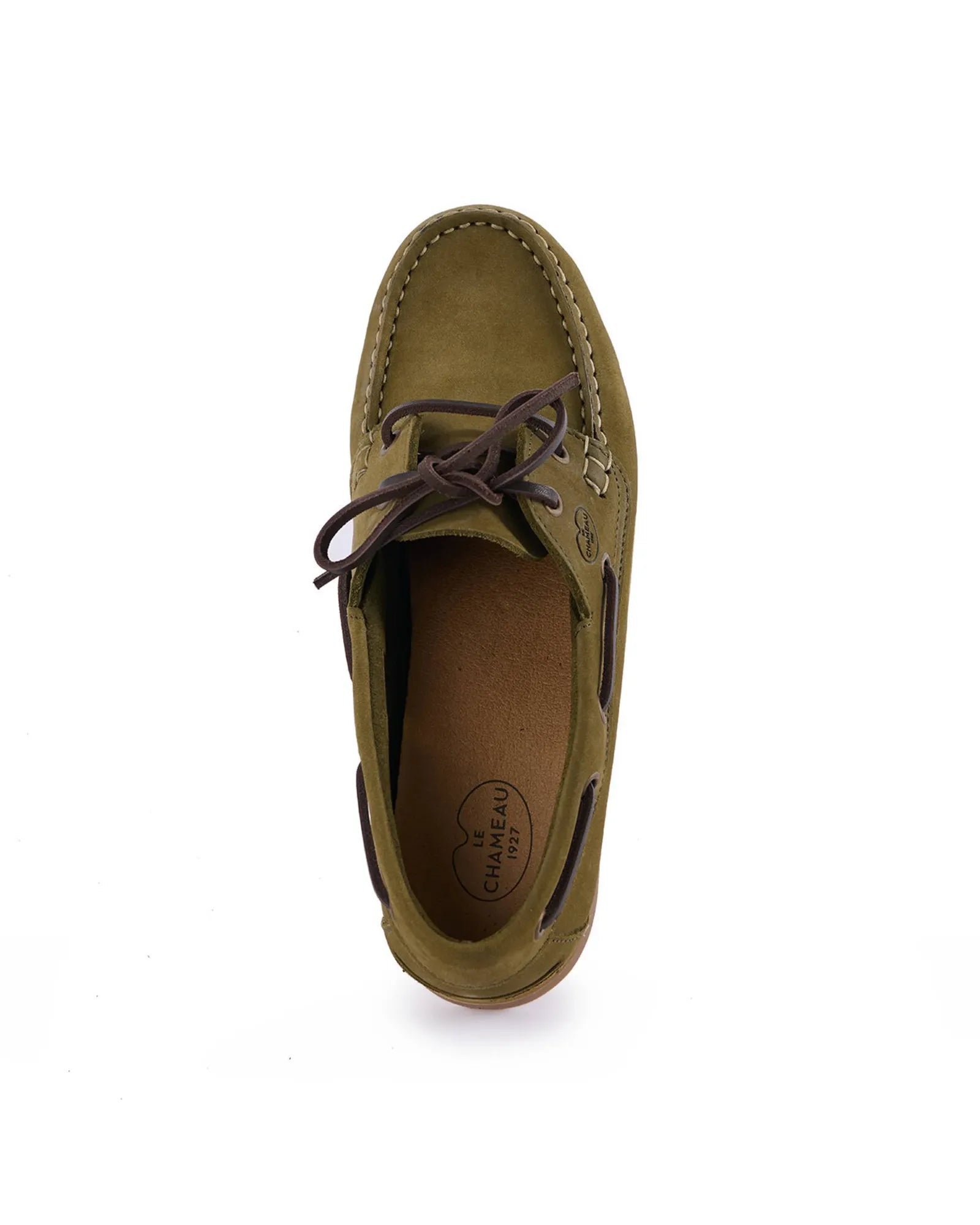 Galion Nubuck Femme Deck Shoe - Vert Vierzon